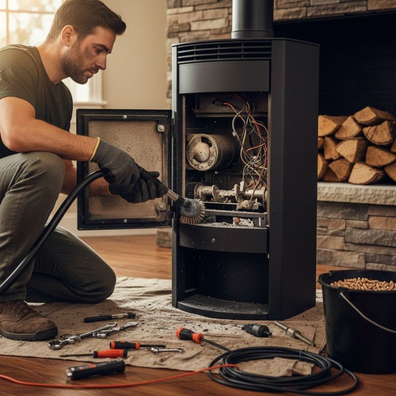 Local Pellet Stove Installation pros at work