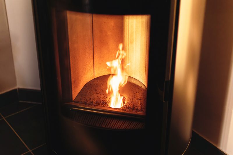 Pellet Stove in Use